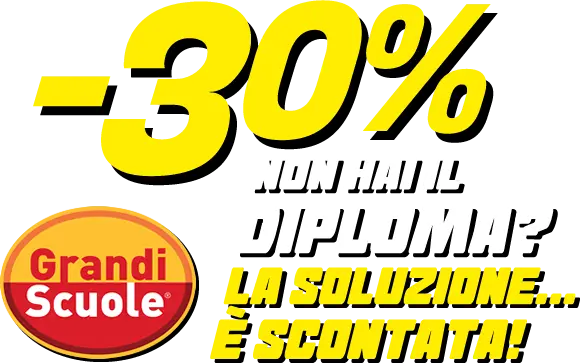 Non hai il diploma? La soluzione è scontata!
